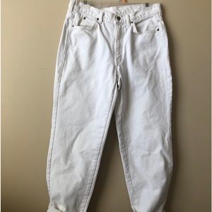 Vintage Calvin Klein White Mom Jeans Size 30X30 measur High Waist vintage 1980's